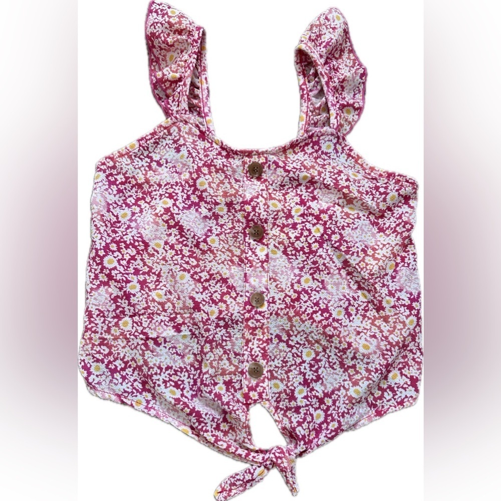 Speechless kids|| girls floral ruffle sleeveless blouse